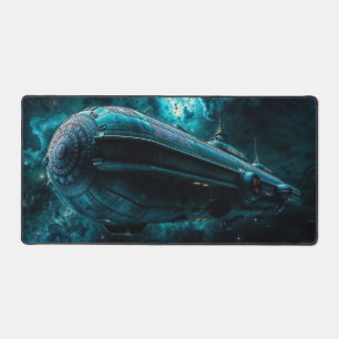 Aurora's Hope, Cosmic Journey by Xzendor7 Desk Mat