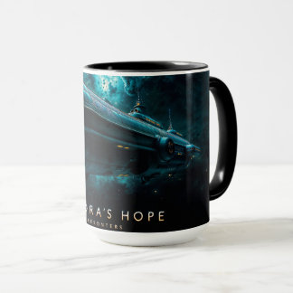 Aurora's Hope, Cosmic Journey by Xzendor7 Mug