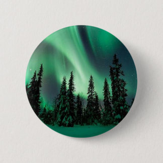 AURORAS OF ALASKA 6 CM ROUND BADGE