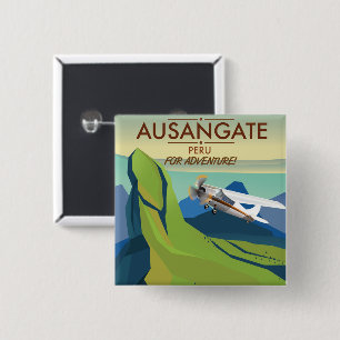 Ausangate Peru. Into Adventure! 15 Cm Square Badge