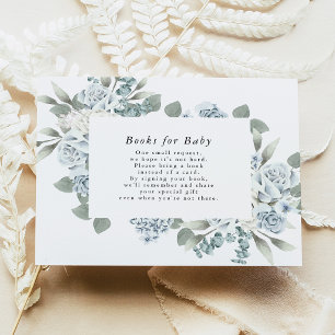 AUSHA Dusty Blue Books for Baby Enclosure Card