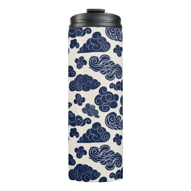 Auspicious Clouds Traditional Chinese Pattern TT Thermal Tumbler (Front)