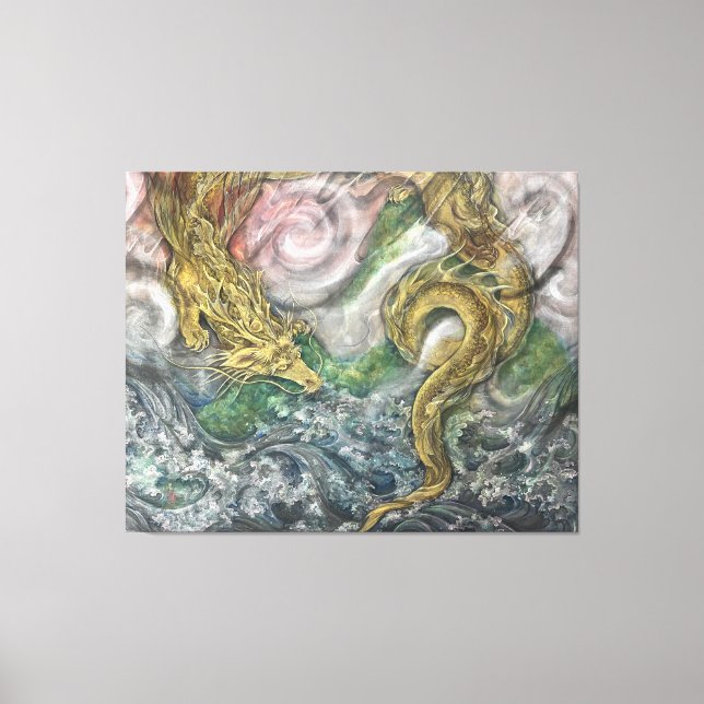 Auspicious Dragon (Zui-ryu) Canvas Print (Front)