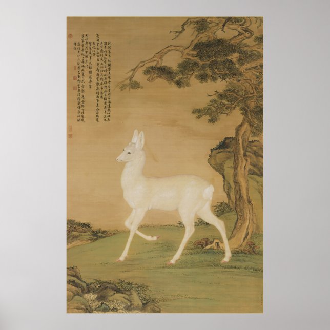 Auspicious Roe Deer Fine Art Poster (Front)