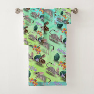 Ausralia Easter Bilby with Emu & Egg   Bath Towel Set
