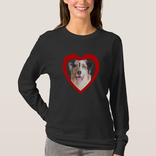 Aussi Australian Shepherd Dog Heart Aussi  1 T-Shirt (Front)