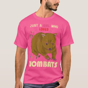 Aussie Animal Lover Australia Cute Wombat T-Shirt
