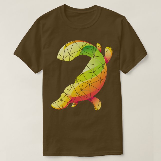 Aussie Animal Lover Gift Platypus T-Shirt (Design Front)