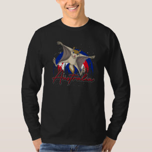 Aussie Animal Sugar Glider Australia Flag Australi T-Shirt
