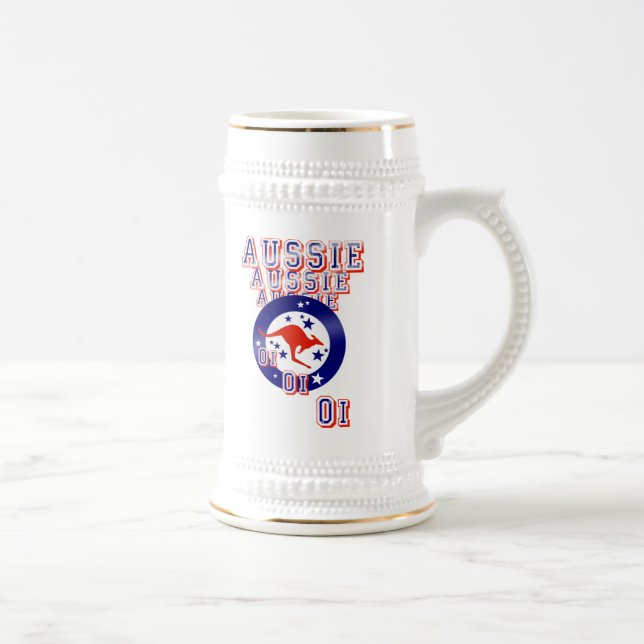 Aussie Aussie Aussie Oi Oi Oi Beer Stein (Right)