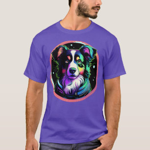 Aussie Australian Shepherd Cosmic Space Dogs Galax T-Shirt