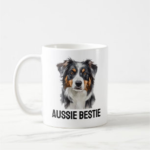 Aussie Bestie Mug - Loyal Australian Shepherd Gift