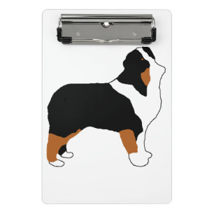 aussie black tri silo mini clipboard