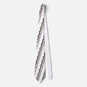 aussie blue merle cartoon tie