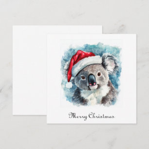 Aussie Christmas Cheer, Koala Bear custom Invitation