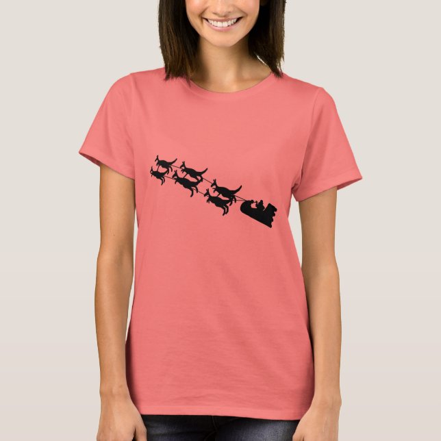 Aussie Christmas Gifts, Aussie Santa T-Shirts (Front)
