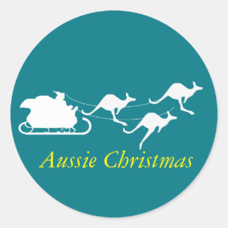 Aussie Christmas sticker down under style holidays
