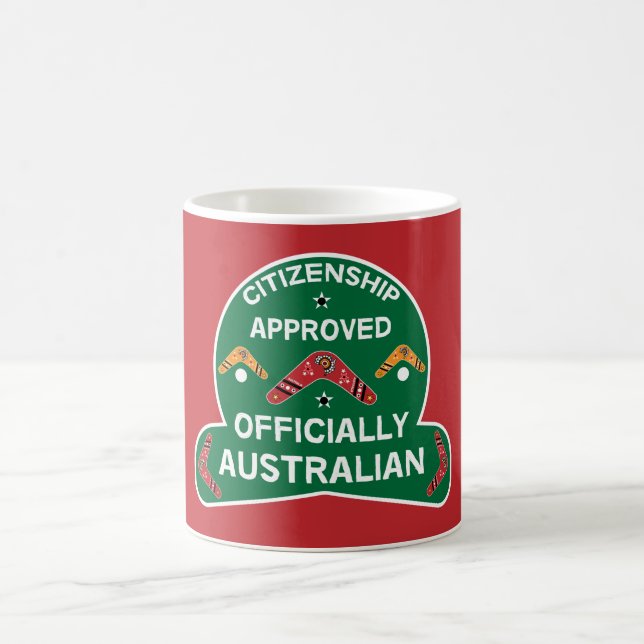 Aussie Citizenship Gift - Citizenship Approved - Coffee Mug (Center)