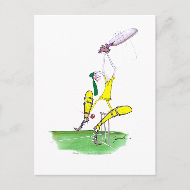 aussie cricket nutmeg, tony fernandes postcard (Front)