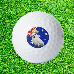 Aussie Cutest Cockatoo Golf Balls