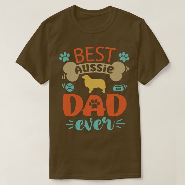 Aussie Dog Dad T-Shirt (Design Front)