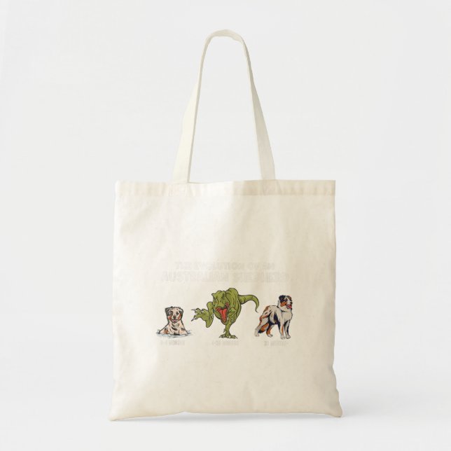 Aussie Dog Mum The Evolution Of An Australian Shep Tote Bag (Front)