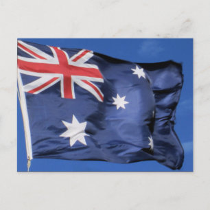 aussie flag postcard