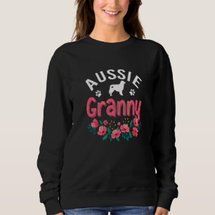 Aussie Granny Womens Cute Dog Owner Christmas Sweatshirt