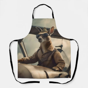 Aussie Kangaroo Aeroplane Pilot, Apron