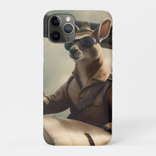 Aussie Kangaroo Aeroplane Pilot, Case-Mate iPhone Case