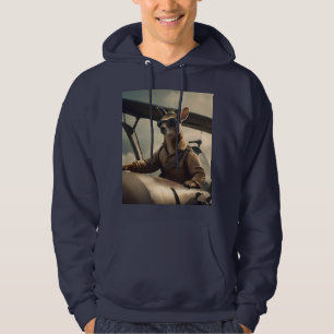 Aussie Kangaroo Aeroplane Pilot, Hoodie