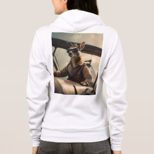 Aussie Kangaroo Aeroplane Pilot, Hoodie
