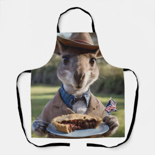 Aussie Kangaroos Love Australian Made Meat Pies, Apron