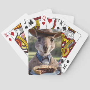 Aussie Kangaroos Love Australian Made Meat Pies, Playing Cards