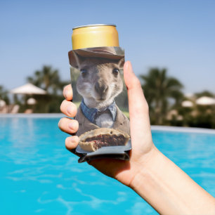 Aussie Kangaroos Love Australian Made Meat Pies, Seltzer Can Cooler