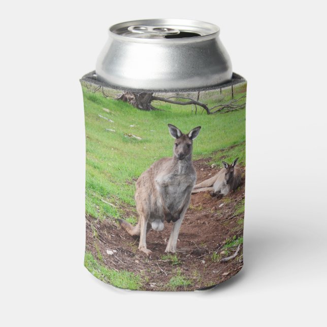Aussie Male Kangaroo, Can Cooler (Can Back)