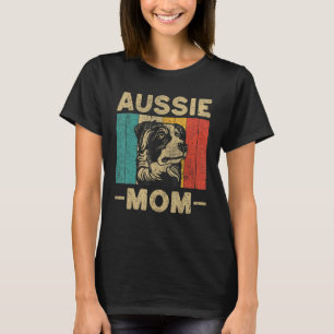 Aussie Mom Retro Australian Shepherd T-Shirt
