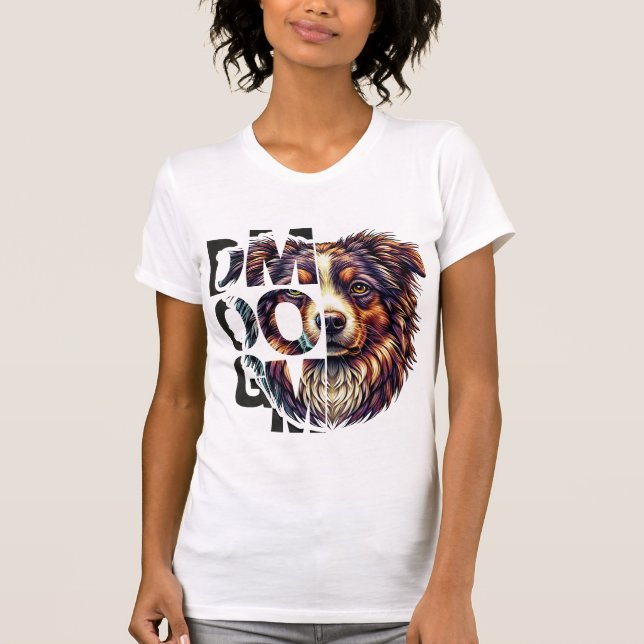 Aussie Mum - Australian Shepherd T-Shirt (Front)