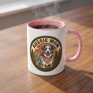 Aussie Mum Coffee Mug Australian Shepherd Mum Gi
