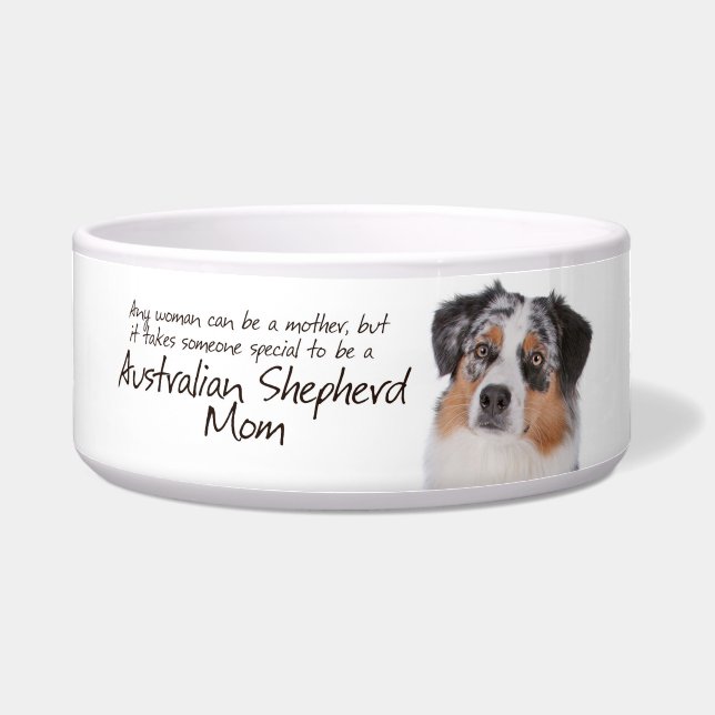 Aussie Mum Dog Bowl (Front)
