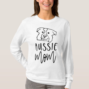 Aussie Mum Of An Ausshole Australian Shepherd Dog  T-Shirt
