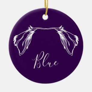 Aussie Ornament (Paw Prints)