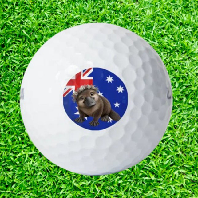 Aussie platypus adorable charming golf balls (Aussie Platypus Golf Balls that are as adorable and charming as your best tee shot.)