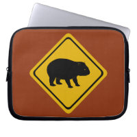 Aussie road sign - wombat -electronics