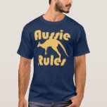 Aussie Rules T-Shirt<br><div class="desc">Keys to a great shirt. Kangaroo. Check. Aussie Rules!</div>