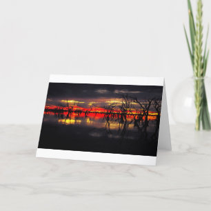 Aussie Sunset Card