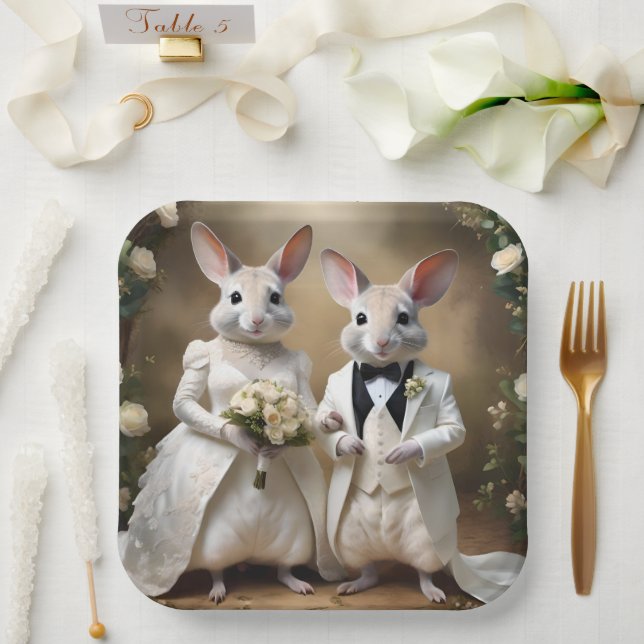 Aussie Weddings Australian Bilbies, Wedding  Paper Plate (Wedding)