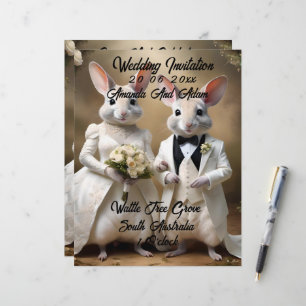 Aussie Weddings The Bilbies Get Married, Wedding Custom Letterhead