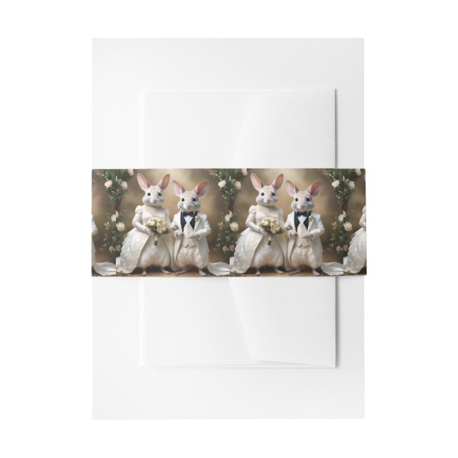 Aussie Weddings The Bilbies Get Married, Wedding Invitation Belly Band (Front Example)