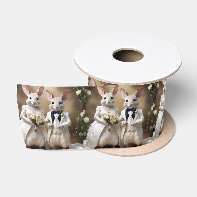 Aussie Weddings The Bilbies Get Married, Wedding Satin Ribbon (Spool)